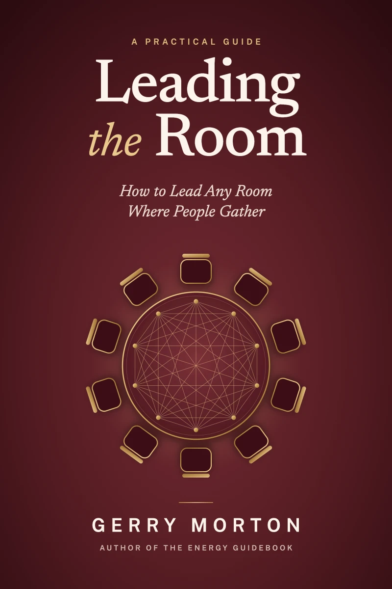 Leading the Room by Gerry Morton, working cover